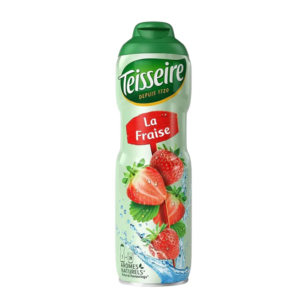 Teisseire Strawberry Flavored Syrup . (strawberry Syrup) Syrup