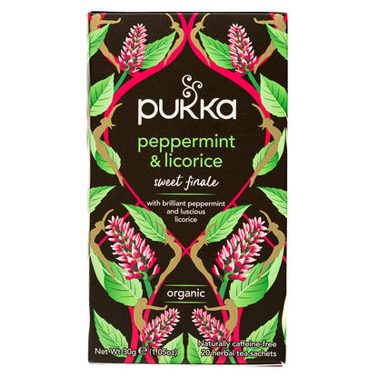 Pukka Peppermint & Licorice Tea Bags X 20 Caffeine Free