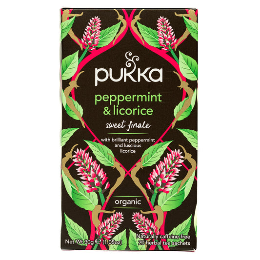 Pukka Peppermint & Licorice Tea Bags X 20 Caffeine Free