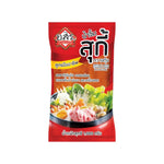 Aor Sor Ror Suki Dipping Sauce in a clear bottle, ideal for dry grocery, with a focus on the sauce's label and packaging.