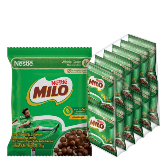 Milo Whole Grain Wheat Ball Breakfast Cereal Chocolate And Malt