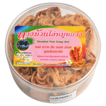 Wilai shredded pork crispy roll in bakery packaging, showcasing golden, flaky pastry filled with savory shredded pork.