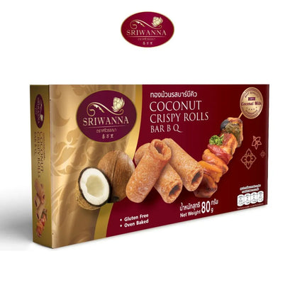 Sriwanna Sriwnna Coconut Crispy Rolls BAR B Q 80g