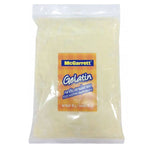 Mcgarrett Gelatine Powder 500g in a clear container, showing the dry, granular gelatine suitable for cooking and baking.