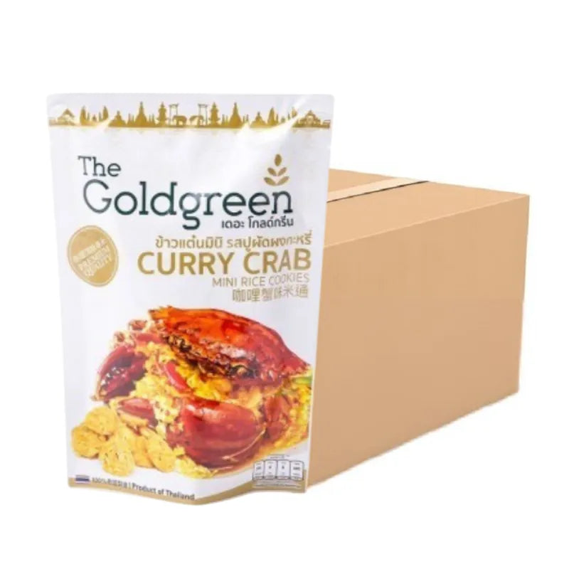 THE GOLDGREEN [whole Box 40] - CURRY CRAB MINI RICE COOKIES 40g