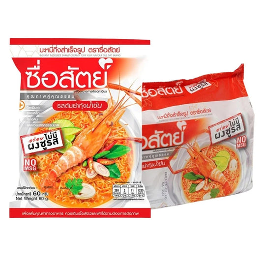 SUESAT Sueasat Noodle Packets Tom Yum Kung Flavor Pack Of 6