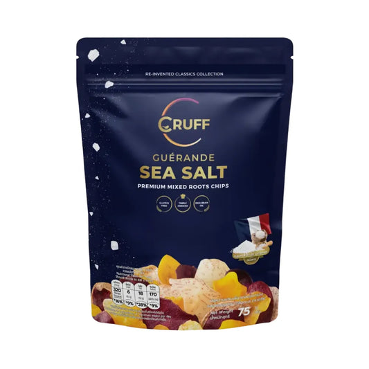 CRUFF Multi-colored Fried Crispy Potatoes Greyhonde Sea Salt