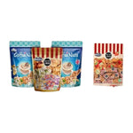 Nezline Tubtab snack with mixed nuts including almonds pistachios cashews and peanut pieces in a colorful container