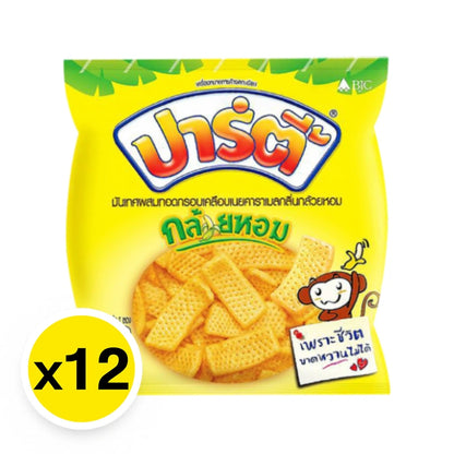 Party Fried Yam Chips Coated With Butter Caramel Banana Flavor