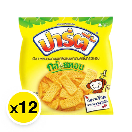 Party Fried Yam Chips Coated With Butter Caramel Banana Flavor