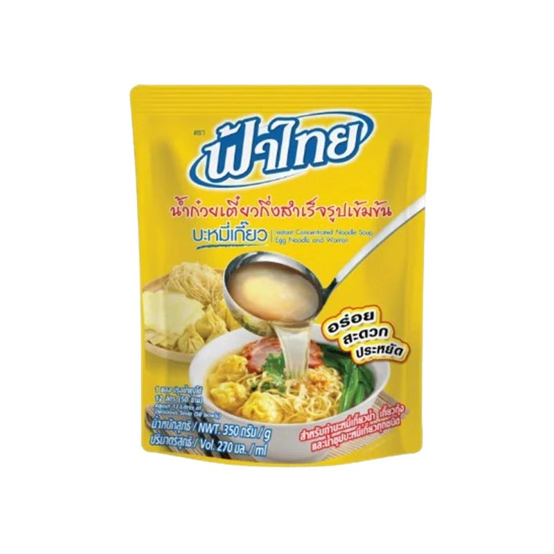 Fathai Instant Concentrated Noodle Soup Egg And Wonton 350g