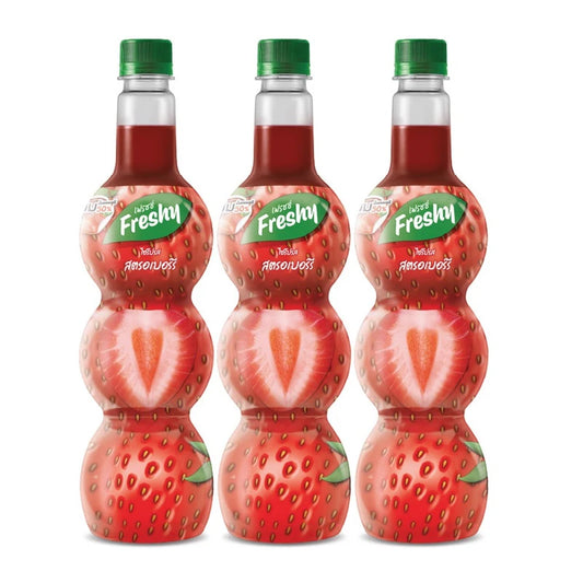 FRESHY Syrup With Strawberry 710ml x3