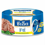 Canned Sealect Fitt Tuna Sandwich in Brine in a can, showing the product label with tuna fillets preserved in brine liquid.