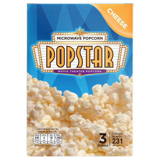 Popstar Popcorn Microwave Cheese