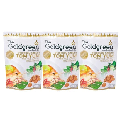 THE GOLDGREEN [promotion Pack 3] - TOM YUM MINI RICE COOKIES 40g