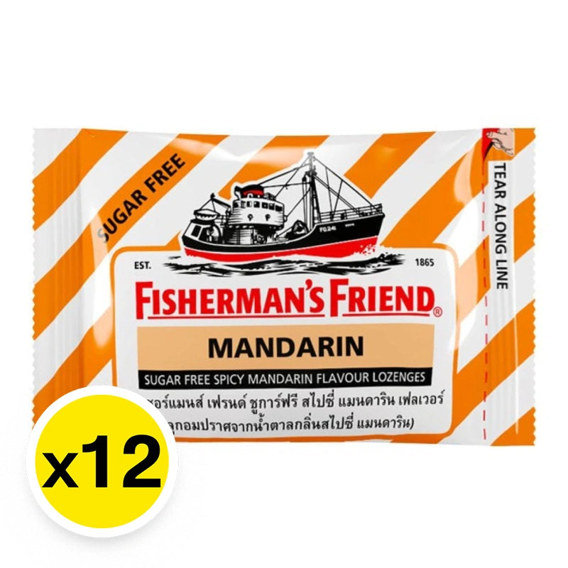 Fishermans Friend Sugar-Free Spicy Mandarin Lozenges x12