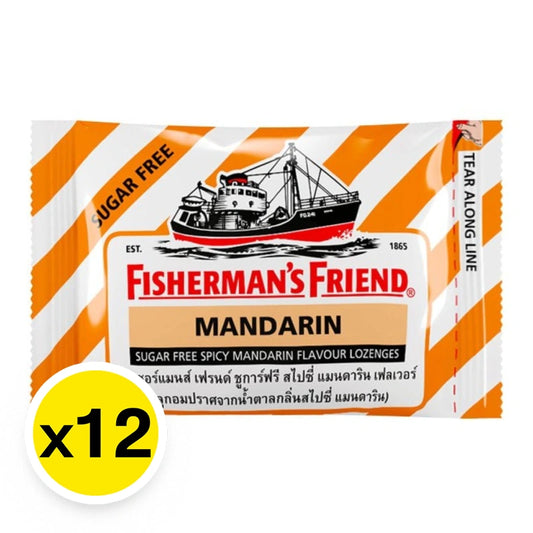 Fishermans Friend Sugar-Free Spicy Mandarin Lozenges x12