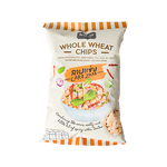 De La Lita Whole Wheat Chips Larb, Thai-style confectionery snack with crispy, seasoned larb flavor and whole wheat chips.