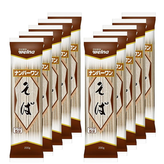 Nisshin Welna Soba With Buckwheat Flour And Japanese Wheat 200g