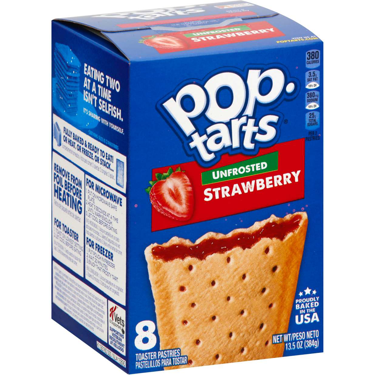 Kellogg's Pop-Tarts Unfrosted Strawberry