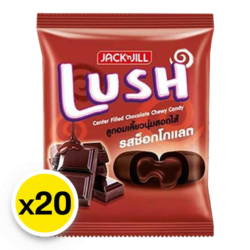 Lush Center Filled Chocolate Chewy Candy 20.8g x12