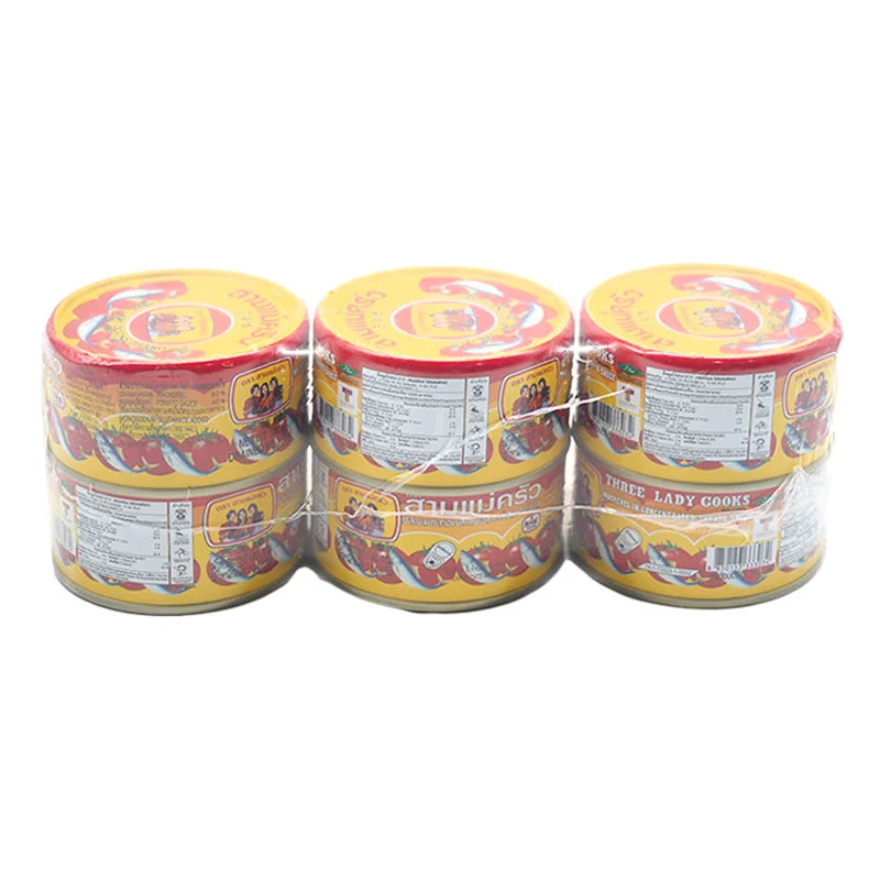 Three Lady Cooks Mackerel In Tomato Sauce 190g x6