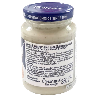 Agnesi Pasta Sauce Cheese & Herbs