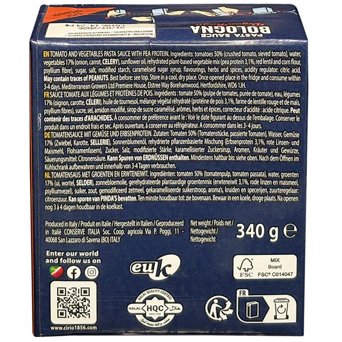 Cirio Vegan Ragu Bologna Pasta Sauce