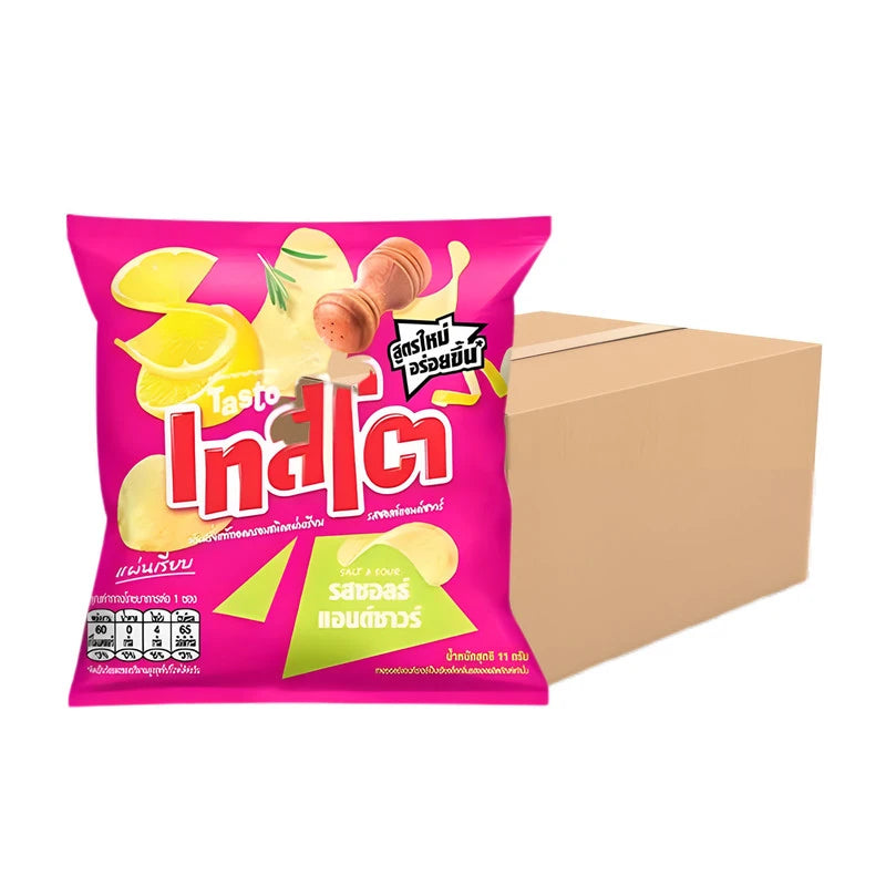 TASTO Crispy Potato Chips Salt And Sour 11g x144