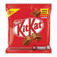Eight KITKAT Mini wafer fingers covered in milk chocolate, each 9g, arranged together in a clear view.