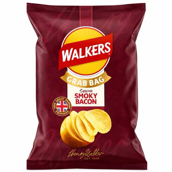 Walkers Smoked Bacon Potato Crisps