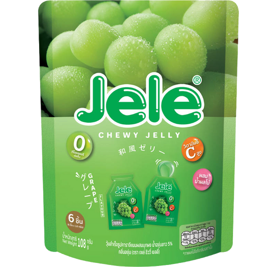 Jele Chewy Jelly White Grape Juice Grape Flavour
