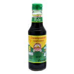 Golden Mountain Sauce with green cap, a flavorful grocery product in a clear bottle, showcasing the authentic Asian seasoning.