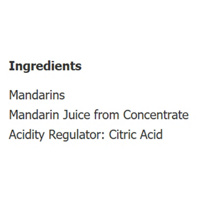 Sainsbury's Mandarin Segments In Fruit Juice