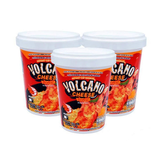 SUESAT Noodle Cup Volcano Cheese Pack Of 3 Cups