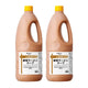 EBARA e-Basic Tonkotsu Pork Paitan Ramen Soup bottles, Japanese-made, 1.8L x 2, featuring creamy pork broth in clear bottles