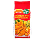 UFM Crispy Flour 1kg package, dry grocery product, with a close-up of the flour bag showing branding and packaging details.