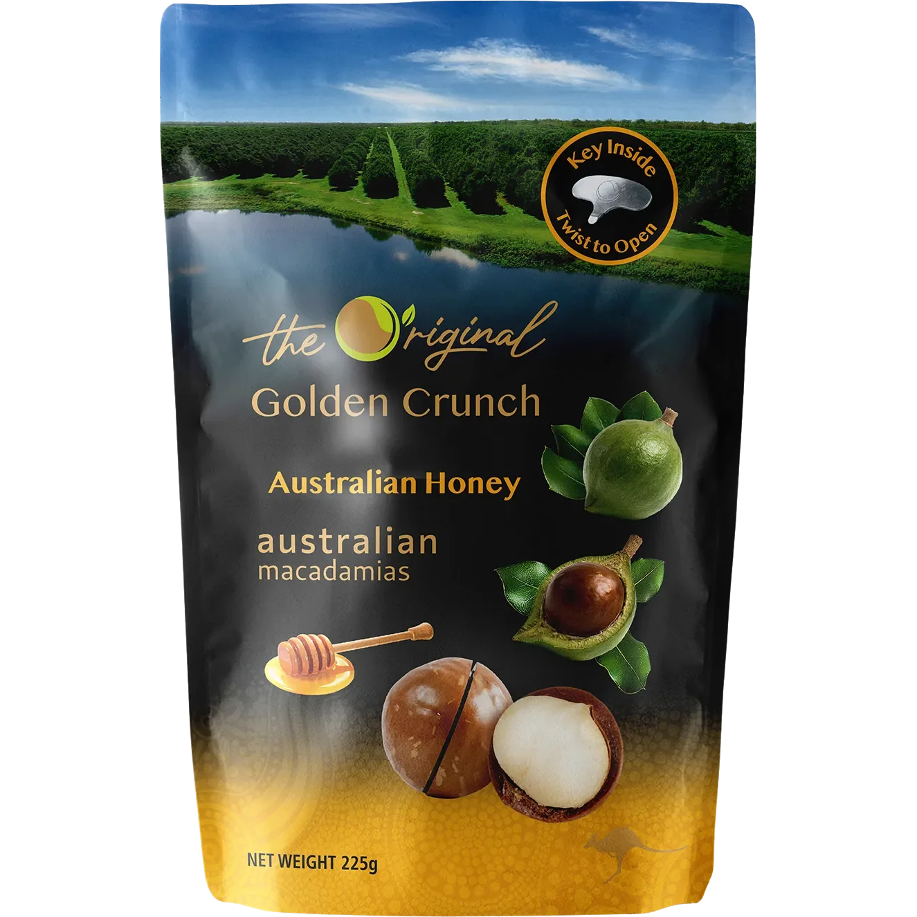 The Original Australian Honey Golden Crunch Macadamias