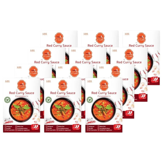 J-LEK Jae Lek Ready-to-eat Red Curry Paste Pack Of 12 Packets