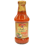 Suree Hot Sukiyaki Sauce bottle for Japanese hot pot, featuring a red and white label with product branding.