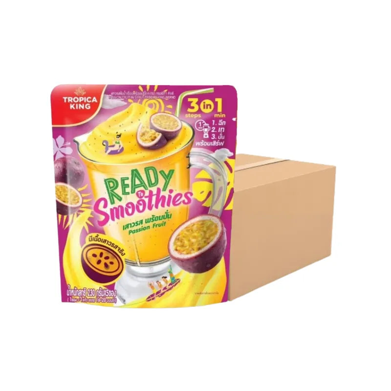 TROPICA KING Ready-to-smoothie Juice Passion Fruit Flavor 230g