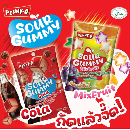 Pennyo Peeny-o Sour Gummy Mixed Fruit 12g x48
