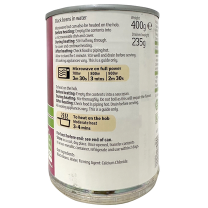 Sainsbury's Black Beans In Water