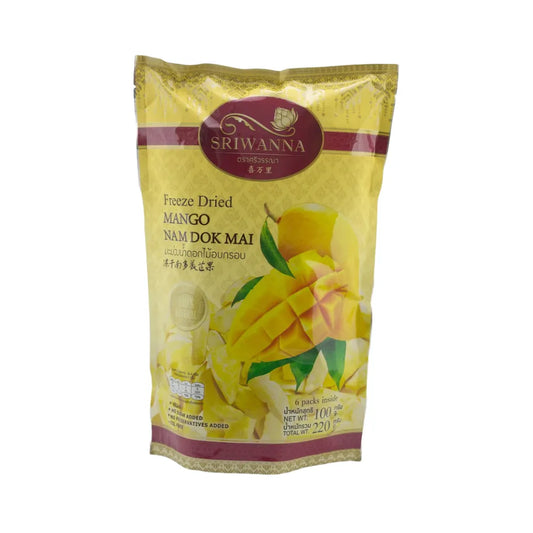 SRIWANNA Crispy Dried Mango Nam Dok Mai Freeze Dried Mango Nam