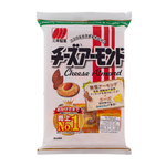 Sanko Cheese Almond Rice Cracker, a crunchy confectionery snack with cheese and almond toppings on rice cracker base.