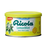 Ricola Lemon confectionery snacks featuring lemon-flavored candies in bright packaging with fresh lemon illustrations