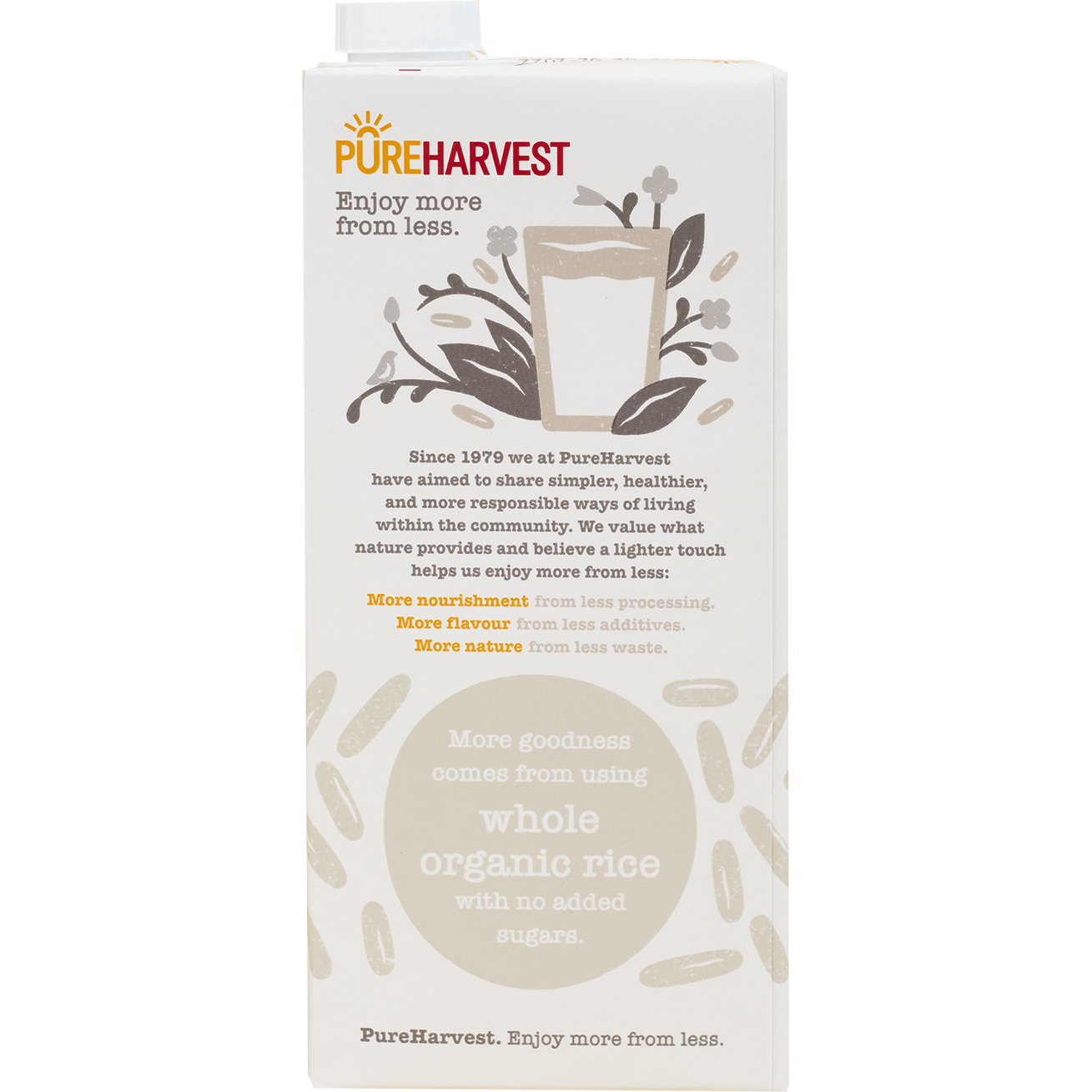 Pureharvest Original Rice Milk Natural