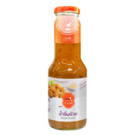 J-LEK Plum Sauce bottle, 360g, in clear plastic packaging, showing the jar with a dark plum sauce inside, perfect for Asian cuisine.