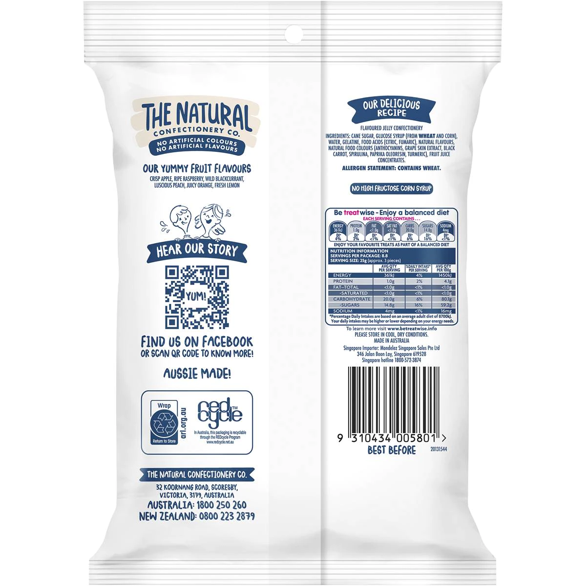 The Natural Confectionery Co. Soft Jellies Fruit Salad