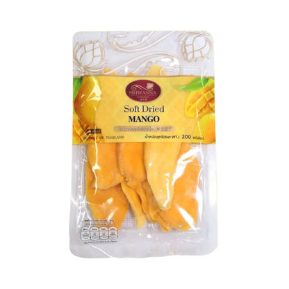 SRIWANNA Dried Mango . (soft Dried Mango .) 200g